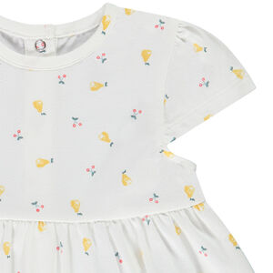 Ensemble 3 pièces en jersey gilet + tunique + legging pour bébé fille 