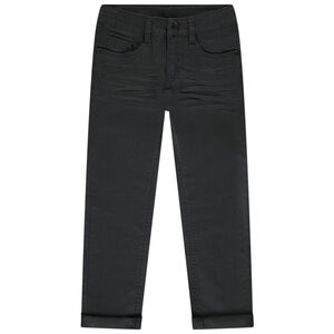 Παντελόνι slim twill μονόχρωμο για αγόρι 