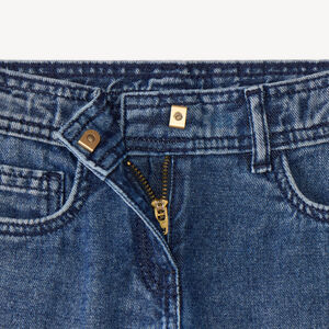 Φαρδύ jean σε denim μπλε Stone για κορίτσι 