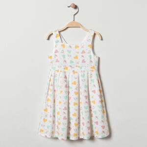 Robe patineuse imprimé coeurs pour bébé fille 