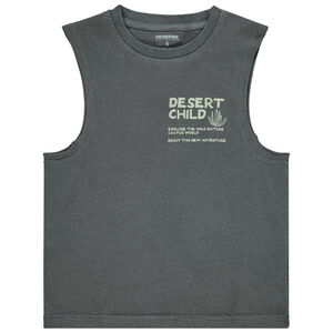 Αμάνικο μπλουζάκι με double print cactus για αγόρι 