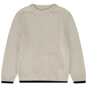 Πουλόβερ σε jacquard φαντασίας για αγόρι 