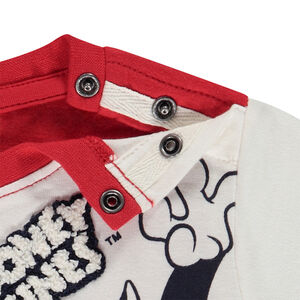 T-shirt κοντομάνικο effet colorblock σχέδιο Sylvester για bebe αγόρι 