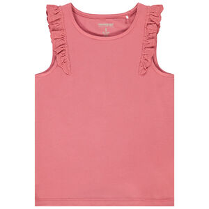 Débardeur à volants en broderie anglaise pour fille 