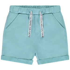 Βερμούδα από μονόχρωμο molleton για μωρό αγόρι 