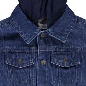 Veste bi-matière à capuche pour bébé garçon 