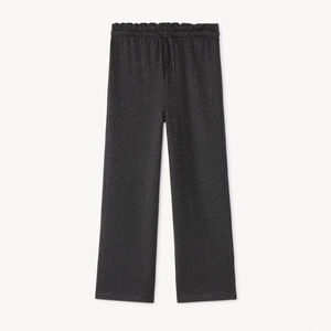 Κλασικό παντελόνι φόρμας φτιαγμένο από λαμπερό φλις για κορίτσι. 