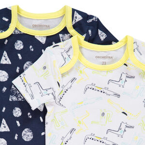 Σετ από 7 bodies κοντομάνικα για bebe αγόρι με σχέδιο 