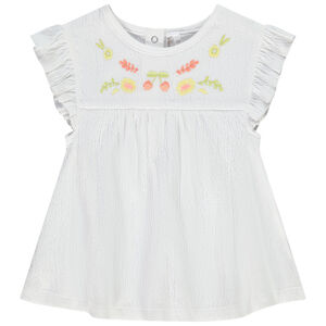 Τουνίκ με κοντά μανίκια κεντημένη για bebe κορίτσι  Main Τουνίκ με κοντά μανίκια κεντημένη για bebe κορίτσι