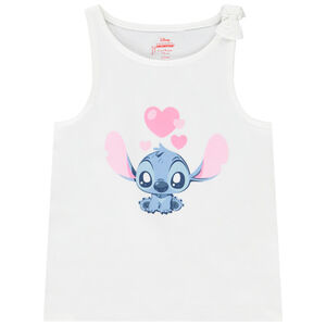 Αμάνικο μπλουζάκι με σχέδιο Stitch και φιόγκο στον ώμο για κορίτσι Main Αμάνικο μπλουζάκι με σχέδιο Stitch και φιόγκο στον ώμο για κορίτσι