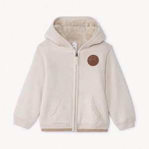 Γιλέκο με πλέξη επενδεδυμένο με σέρπα για μωρό αγόρι 