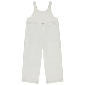 Σαλοπέτα μακριά πάνινη με ασημί λεπτομέρεια για κορίτσι 