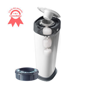 Poubelle à couches Twist & Click XL blanc avec recharge  Main Poubelle à couches Twist & Click XL blanc avec recharge