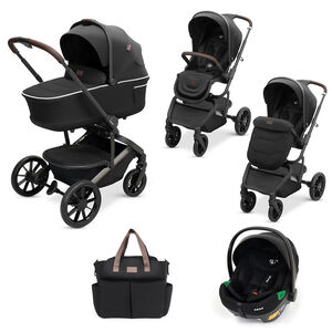 Πολυκαρότσι Fly Midnight Black 3in1 + Κάθισμα Αυτοκινήτου i-Size 40–87cm Nano Midnight Black 