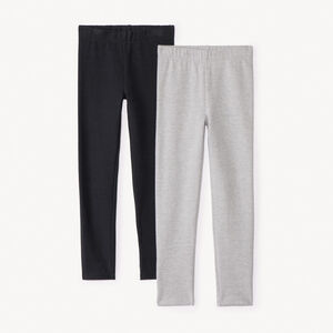 Σετ από 2 κολάν μονόχρωμα από φούτερ για κορίτσι 