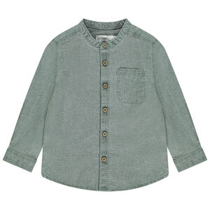 Chemise manches longues effet nid d'abeille pour bébé garçon 