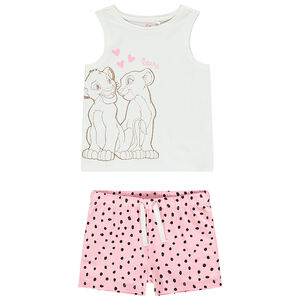 Pyjama débardeur et short Le Roi Lion pour fille 