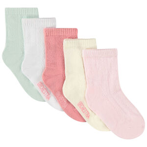 Lot de 5 paires de chaussettes en maille pour bébé fille 