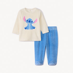 Set pyjama 2 pièces en velours Stitch Disney pour bébé garçon avec finitions différentes selon l'âge Main Set pyjama 2 pièces en velours Stitch Disney pour bébé garçon avec finitions différentes selon l'âge