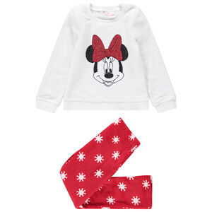 Δίχρωμη πιτζάμα από sherpa με τη Minnie της Disney από πούλιες 