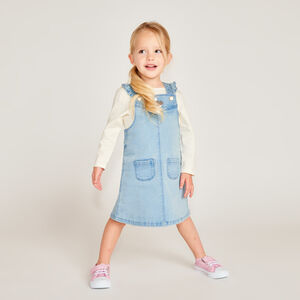 Φόρεμα σαλόπετα με χρυσές καρδιές για μωρό κορίτσι 