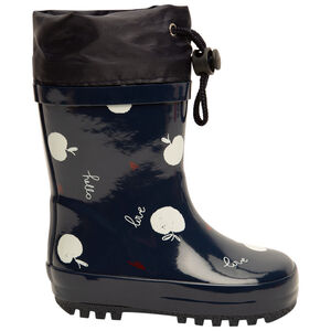 Μπότες βροχής από καουτσούκ με σχέδιο μήλα για bebe κορίτσι 