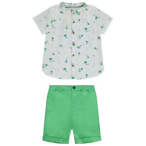 Σετ 2 τμχ. με πουκάμισο με σχέδιο για bebe αγόρι 