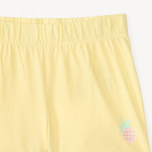 Σέτ 2 τεμαχίων μπλούζα + σορτσάκι ανανά για κορίτσι 