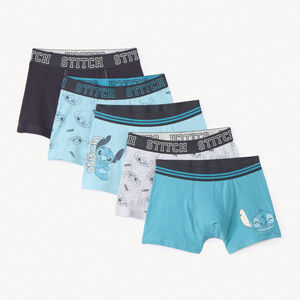 Lot de 5 boxers imprimé Stitch Disney pour garçon Main Lot de 5 boxers imprimé Stitch Disney pour garçon