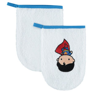 Σετ με 3 γάντια μπάνιου με κεντημένο Superman JUSTICE LEAGUE - CHIBI 