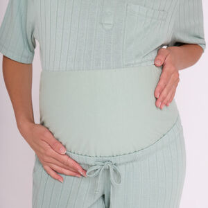 Παντελόνι πιτζάμας εγκυμοσύνης με ψηλή ελαστική κορδέλα 