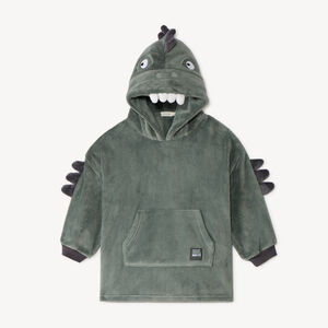 Robe de chambre snuddie garçon en sherpa à capuche monstre 