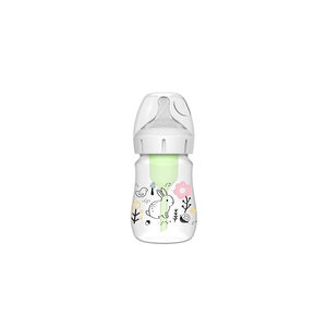 Μπιμπερό Πλαστικό Options+ Με Φαρδύ Λαιμό 150 ml Λαγουδάκι 