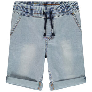 Βερμούδα effet jean με ελαστική μέση για αγόρι 