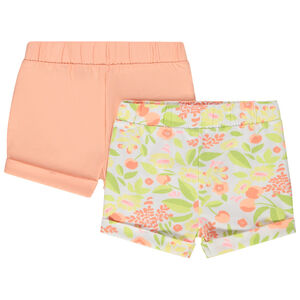 Σετ από 2 σορτς jersey για bebe κορίτσι 