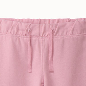 Σετ φόρμας molleton μονόχρωμο με λουλούδι για κορίτσι 