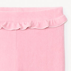 Παντελόνι βελουτέ με βολάν για bebe κορίτσι 