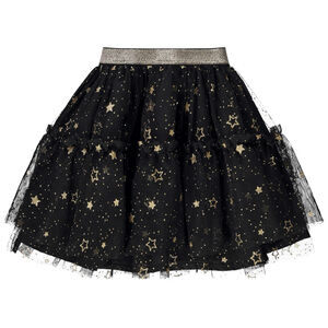 Φούστα κοντή με τούλι και σχέδιο αστέρια για bebe κορίτσι 