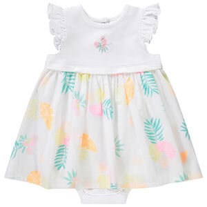 Φόρεμα body effet 2-σε-1 με σχέδιο feuillage για bebe κορίτσι  Main Φόρεμα body effet 2-σε-1 με σχέδιο feuillage για bebe κορίτσι