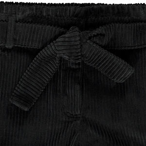 Σορτς από βελουτέ κοτλέ με αφαιρούμενη ζώνη για κορίτσι 