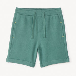 Βερμούδα από πλέγμα ριγωτή μονόχρωμη για αγοράκι. 