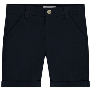 Βερμούδα μονόχρωμη από ύφασμα για αγόρι 