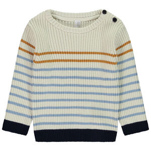 Πουλόβερ πλεκτό με ρίγες για bebe αγόρι 