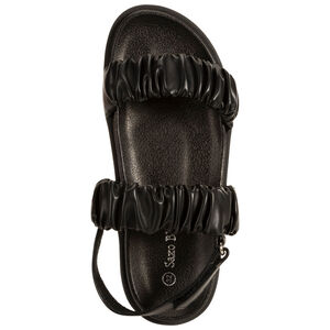 Σανδάλια από δερματίνη με χοντρές λουρίδες effet πλισέ για κορίτσι 