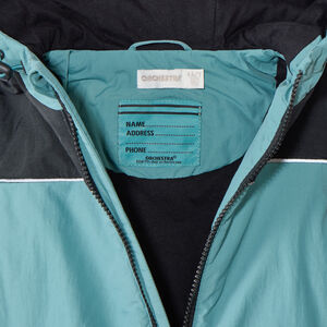 Αντιανεμικό υφασμάτινο με κουκούλα και εφέ colorblock για αγόρι 