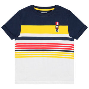 T-shirt κοντομάνικο ριγέ για αγόρι Main T-shirt κοντομάνικο ριγέ για αγόρι