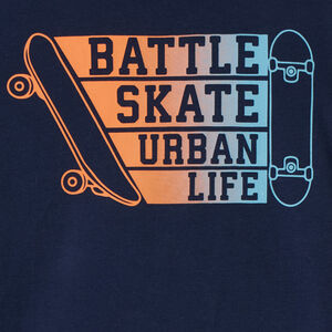 Κοντομάνικο μπλουζάκι jersey με φαντεζί σχέδιο για αγόρι 