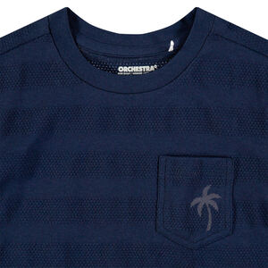 T-shirt κοντομάνικο με τσέπη και σχέδιο φοίνικα 