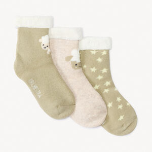 Lot de 3 paires de chaussettes fantaisie pour bébé garçon   Main Lot de 3 paires de chaussettes fantaisie pour bébé garçon