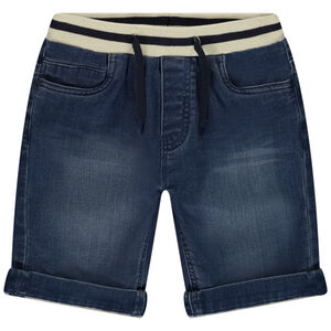 Βερμούδα effet jean με ελαστική μέση και ρίγες για αγόρι 